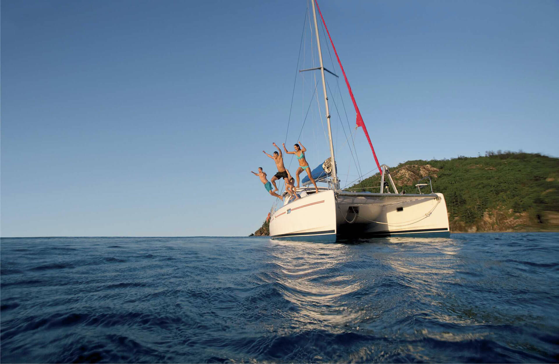 Boat—People-jumping-off Boat---People-jumping-off